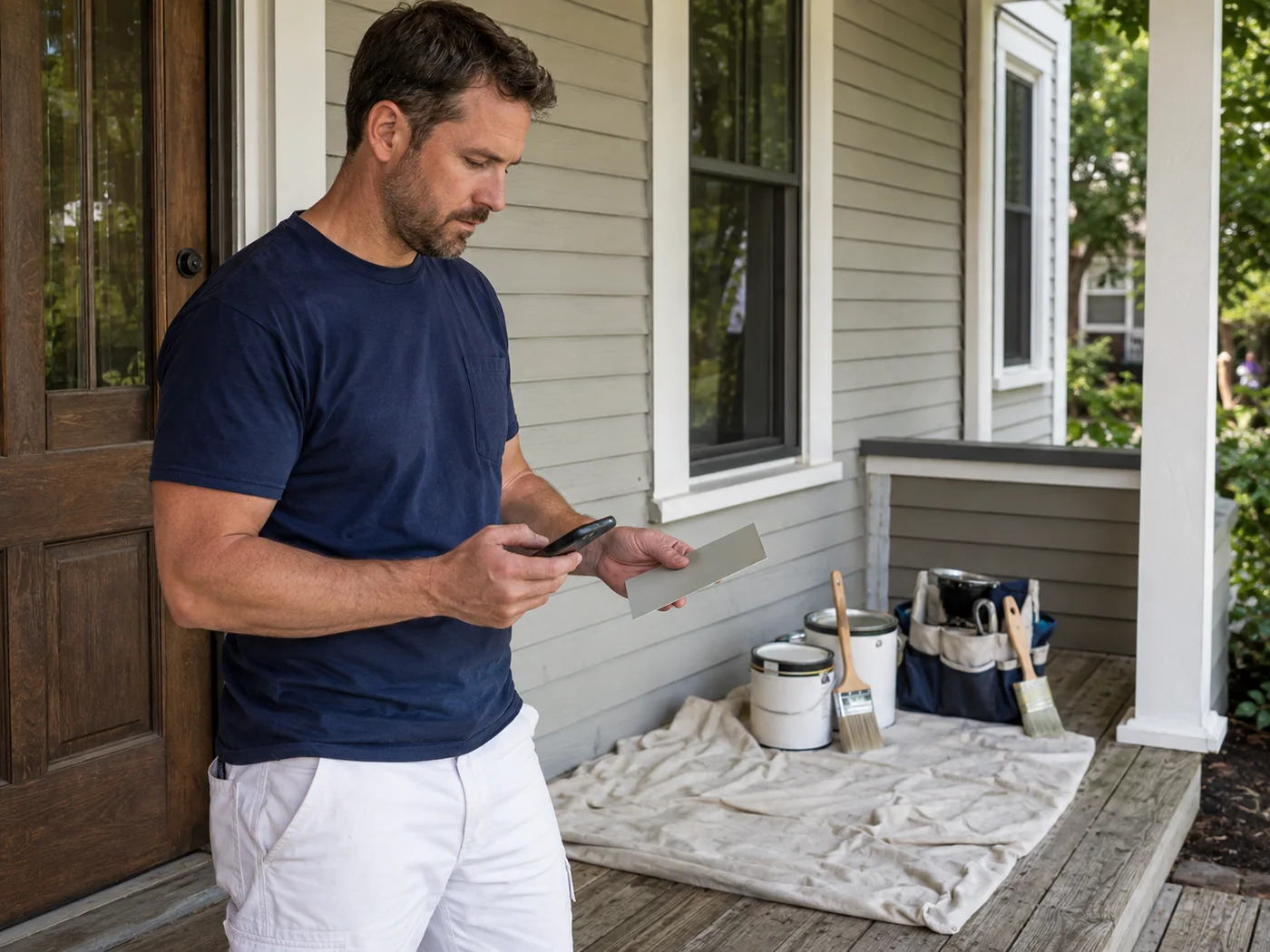 A solo contractor using customer management